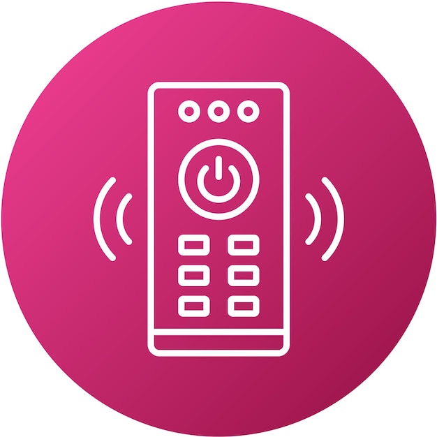 Diseño vectorial Estilo del icono de control remoto