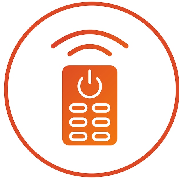 Diseño vectorial Estilo del icono de control remoto