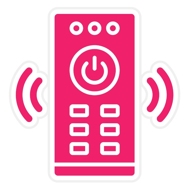 Diseño vectorial Estilo del icono de control remoto