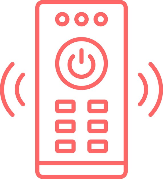 Diseño vectorial Estilo del icono de control remoto