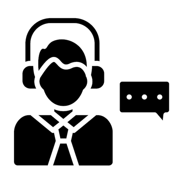 Diseño vectorial Estilo del icono de conversación
