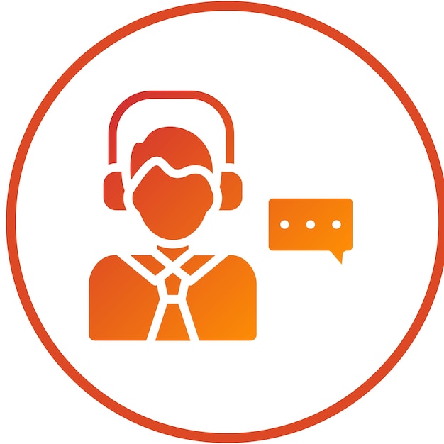 Diseño vectorial Estilo del icono de conversación