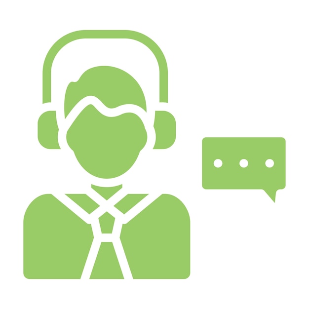 Diseño vectorial Estilo del icono de conversación