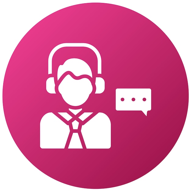 Diseño vectorial Estilo del icono de conversación