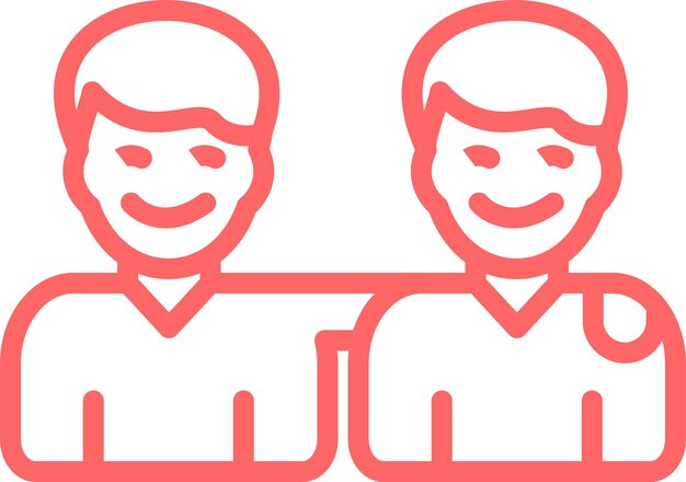 Diseño vectorial Estilo de icono convivial