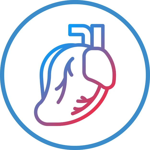 Diseño vectorial Estilo del icono del corazón