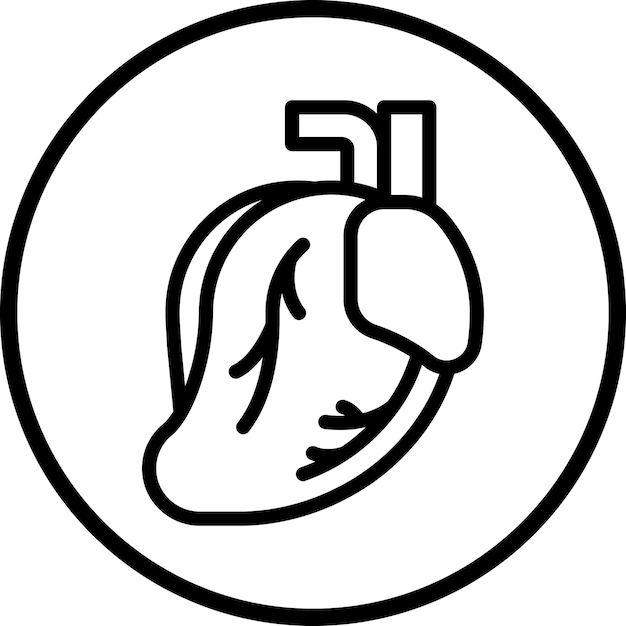 Diseño vectorial Estilo del icono del corazón