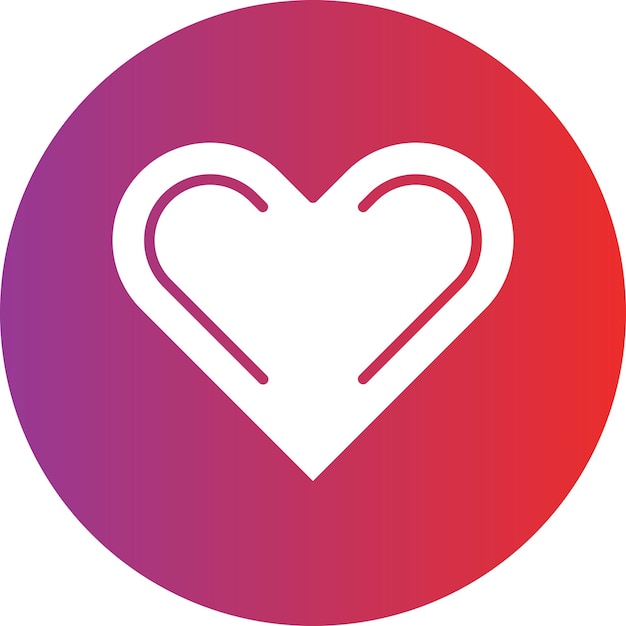 Diseño vectorial Estilo del icono del corazón