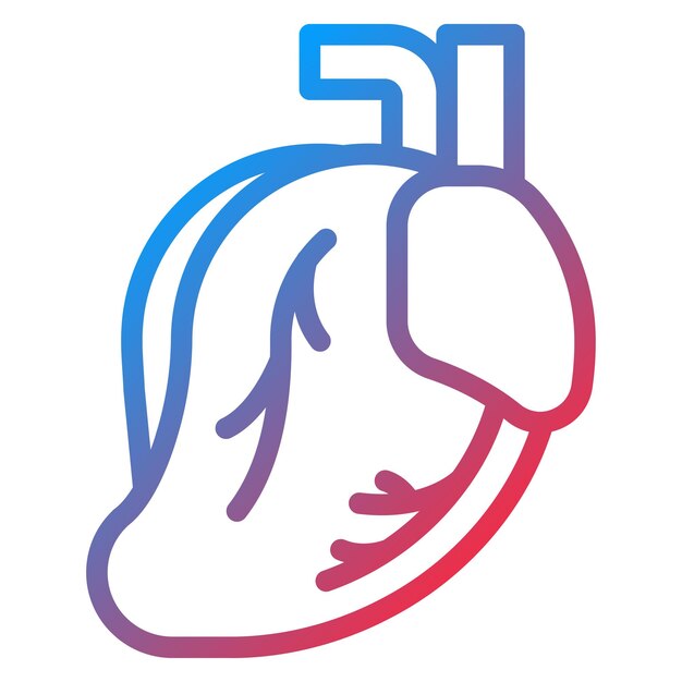 Diseño vectorial Estilo del icono del corazón