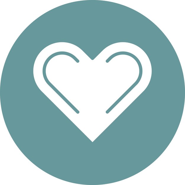 Diseño vectorial Estilo del icono del corazón