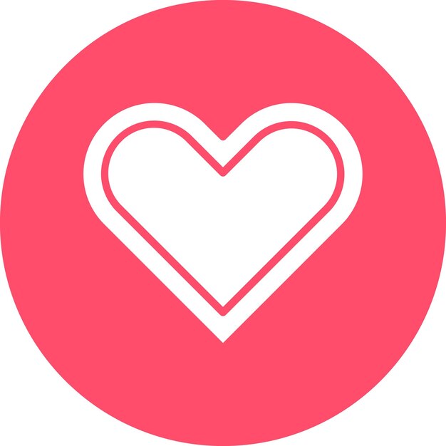 Diseño vectorial Estilo del icono del corazón