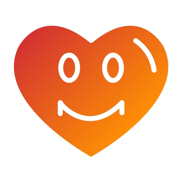 Diseño vectorial Estilo del icono del corazón