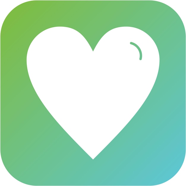 Diseño vectorial Estilo del icono del corazón