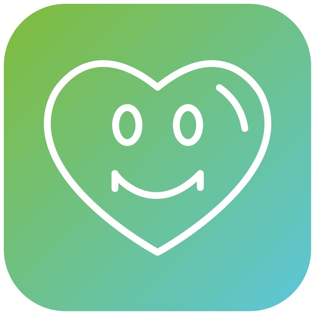 Diseño vectorial Estilo del icono del corazón