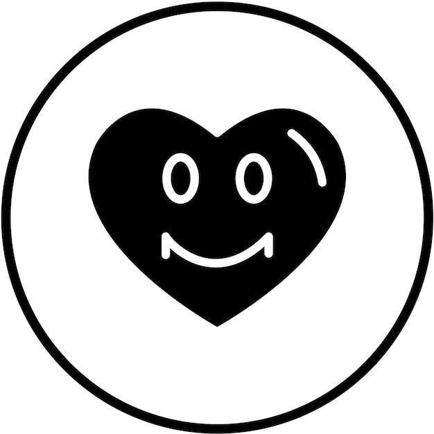 Diseño vectorial Estilo del icono del corazón