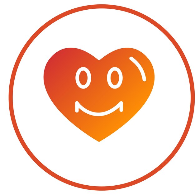 Diseño vectorial Estilo del icono del corazón