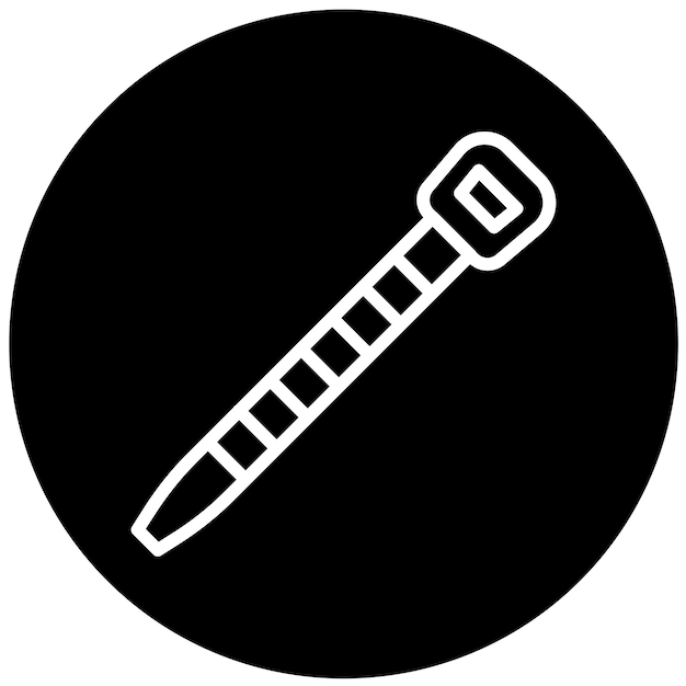 Vector diseño vectorial estilo del icono de la corbata de cable