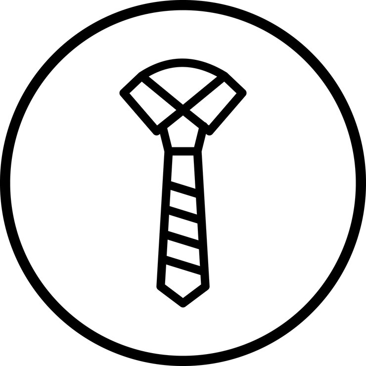 Vector diseño vectorial estilo del icono de la corbata