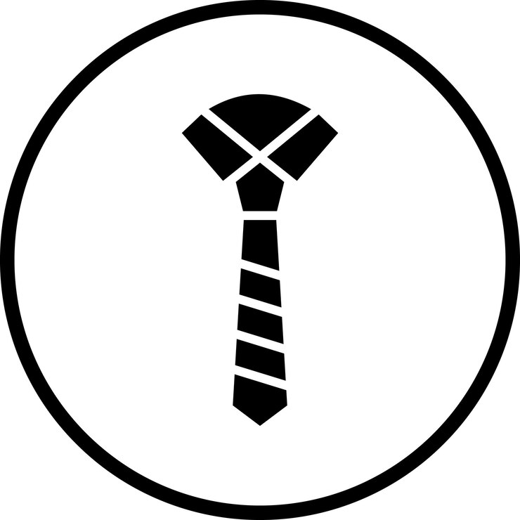 Vector diseño vectorial estilo del icono de la corbata