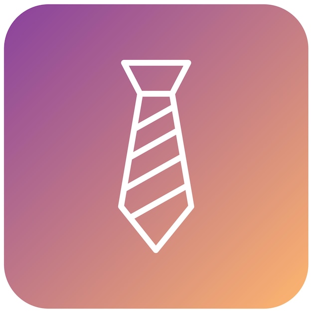 Diseño vectorial Estilo del icono de la corbata