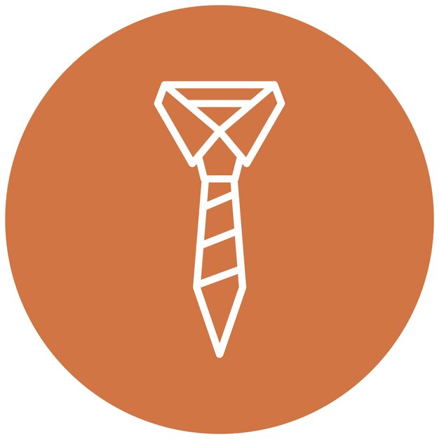 Diseño vectorial Estilo del icono de la corbata