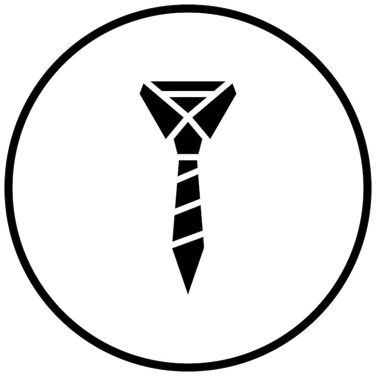 Vector diseño vectorial estilo del icono de la corbata