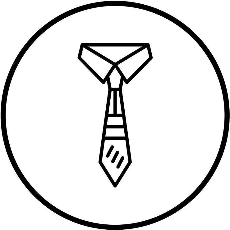 Vector diseño vectorial estilo del icono de la corbata