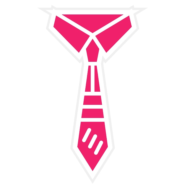 Diseño vectorial Estilo del icono de la corbata