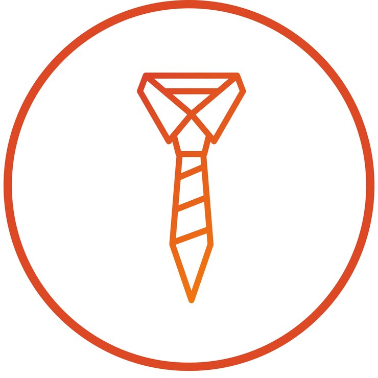 Vector diseño vectorial estilo del icono de la corbata