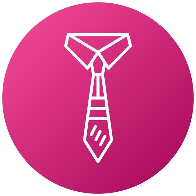 Diseño vectorial Estilo del icono de la corbata