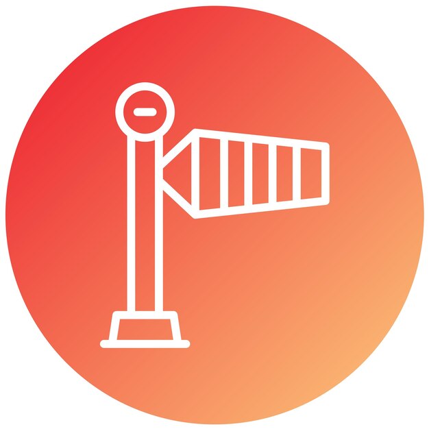 Diseño vectorial Estilo del icono de la corbeta de viento