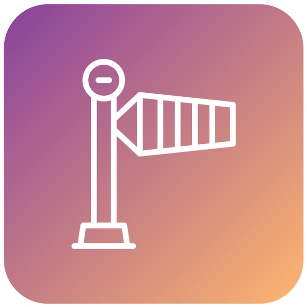 Diseño vectorial Estilo del icono de la corbeta de viento