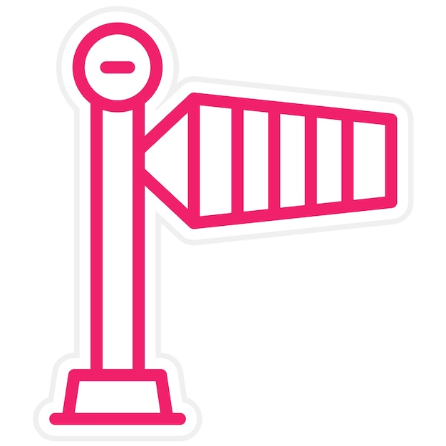 Diseño vectorial Estilo del icono de la corbeta de viento