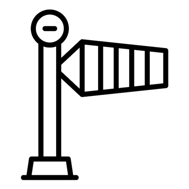 Diseño vectorial Estilo del icono de la corbeta de viento