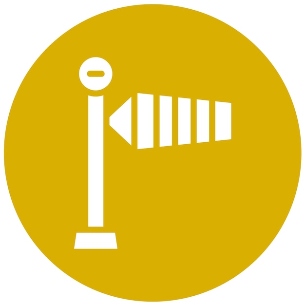 Diseño vectorial Estilo del icono de la corbeta de viento