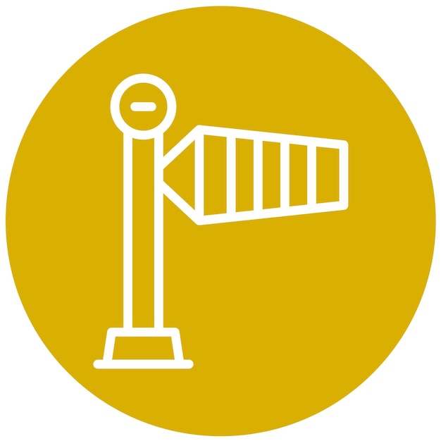 Diseño vectorial Estilo del icono de la corbeta de viento