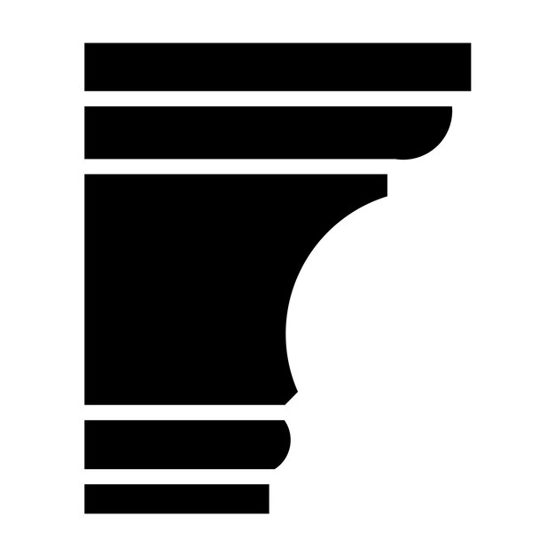 Diseño vectorial Estilo del icono de la cornisa