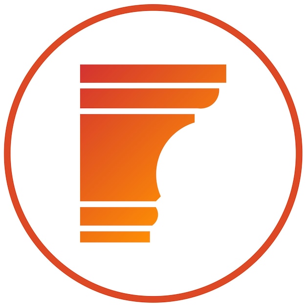 Diseño vectorial Estilo del icono de la cornisa