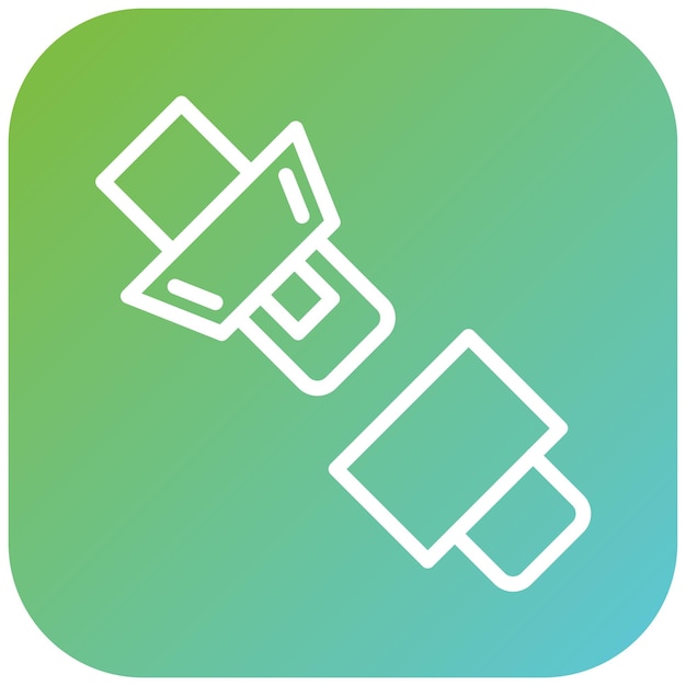 Diseño vectorial Estilo del icono de la correa de transmisión