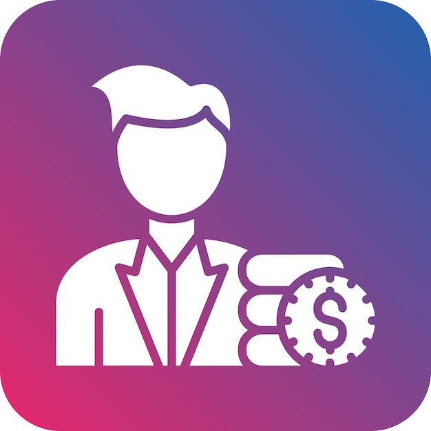 Diseño vectorial Estilo del icono del corredor del corredor