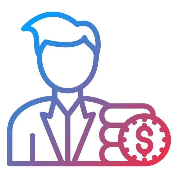 Diseño vectorial Estilo del icono del corredor del corredor