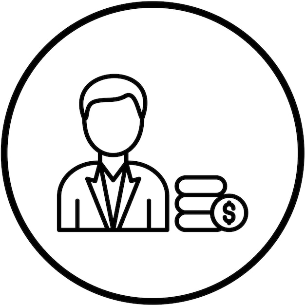 Diseño vectorial Estilo del icono del corredor del corredor