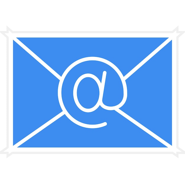 Diseño vectorial del estilo del icono de correo electrónico