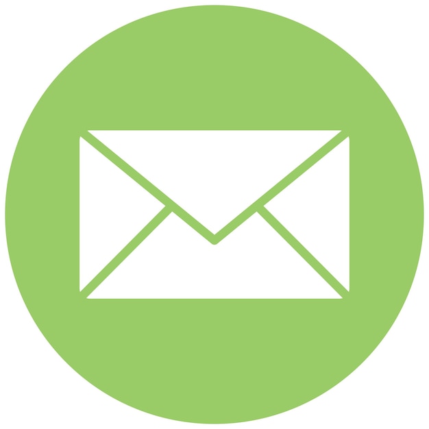 Diseño vectorial del estilo del icono de correo electrónico