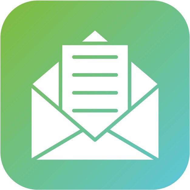 Diseño vectorial del estilo del icono de correo electrónico