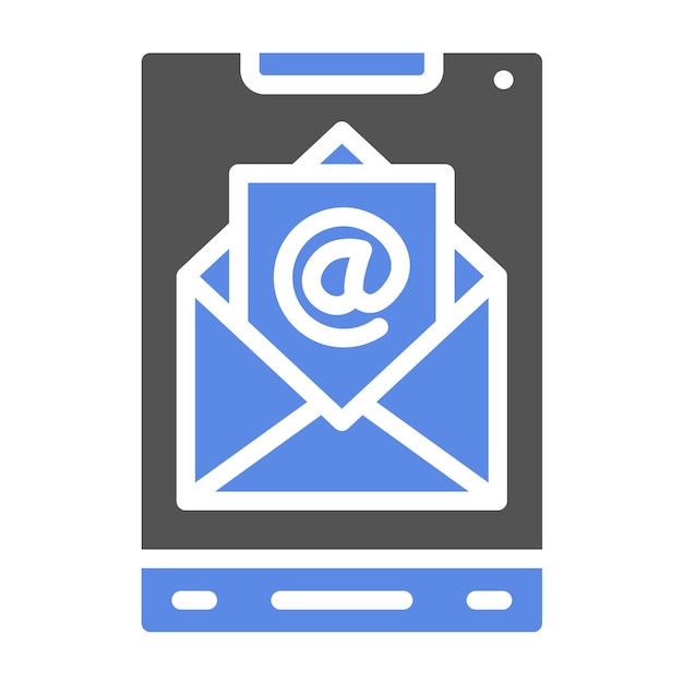 Vector diseño vectorial del estilo del icono de correo electrónico