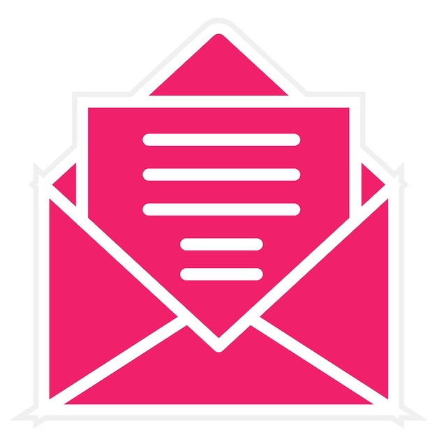 Diseño vectorial del estilo del icono de correo electrónico