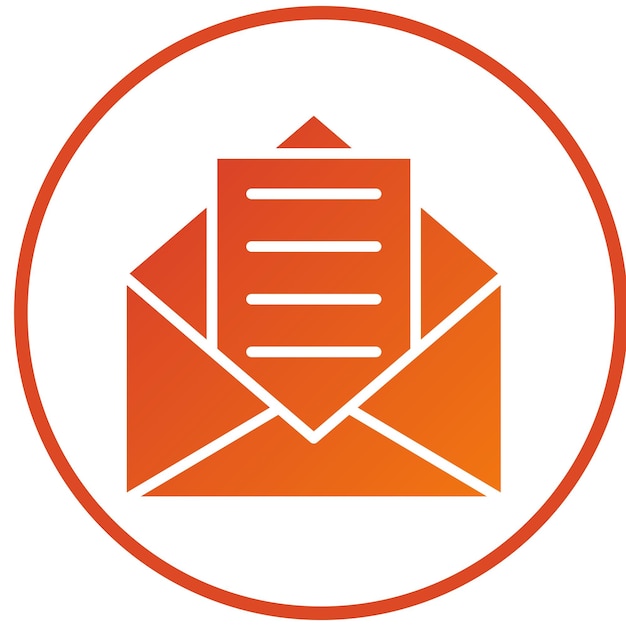 Diseño vectorial del estilo del icono de correo electrónico