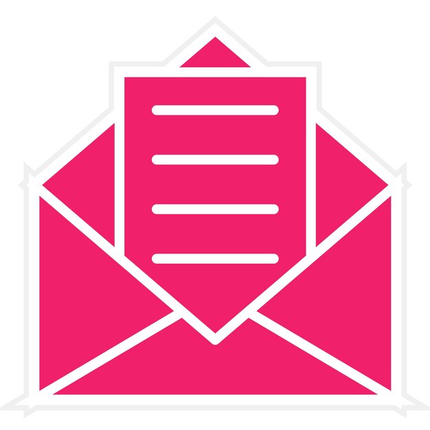 Diseño vectorial del estilo del icono de correo electrónico