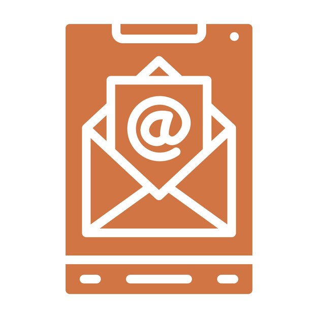 Diseño vectorial del estilo del icono de correo electrónico